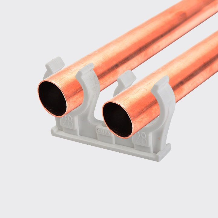 Two-row pipe holder Ø15mm, Ø18mm, Ø22mm, Ø28mm 1