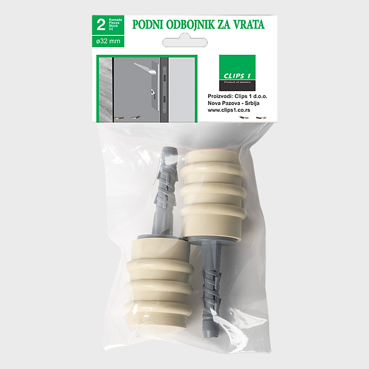 Odbojnik plastični podni Ø32 1