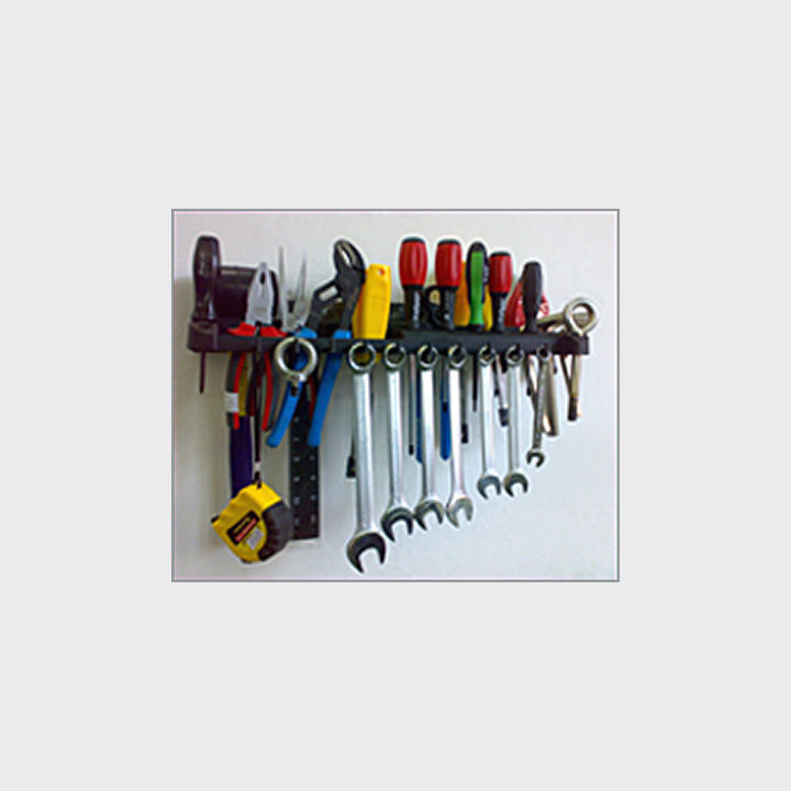 Plastic tool shelf 1