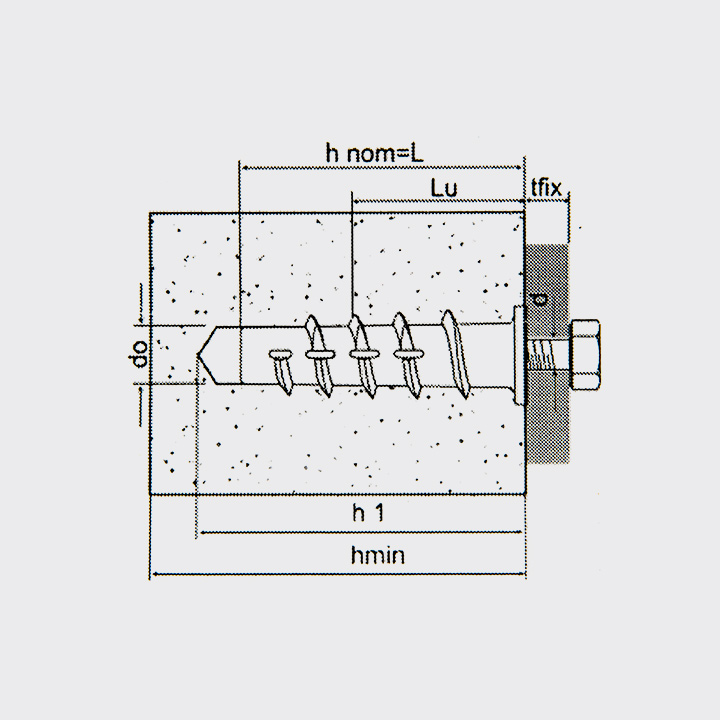 Wall anchor for gypsum block 12x60 2